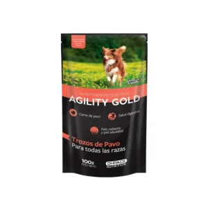 Agility Gold DOG TROZOS DE PAVO 100GR